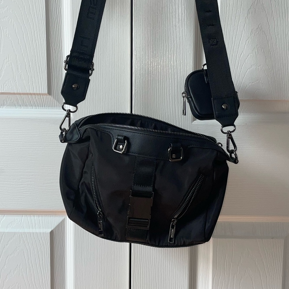 Steve Madden Black Crossbody Bag with Pouch
